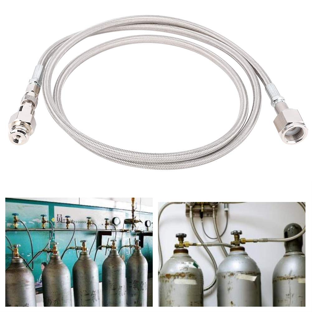 Wąż wysokociśnieniowy 1,8 m adapter CO2 do strumienia sody na zewnątrz W21.8-14 zestaw bezpośredni adapter do napełniania zbiorników gazowanych