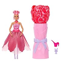 Barbie Petal Pop, bambola profumata con abito rosa e accessori