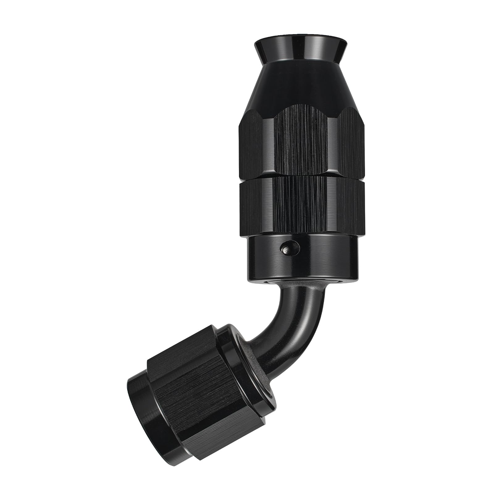 EVIL ENERGY 4AN PTFE Fitting Hose End Fitting 60 Degree Black for PTFE Hose Only