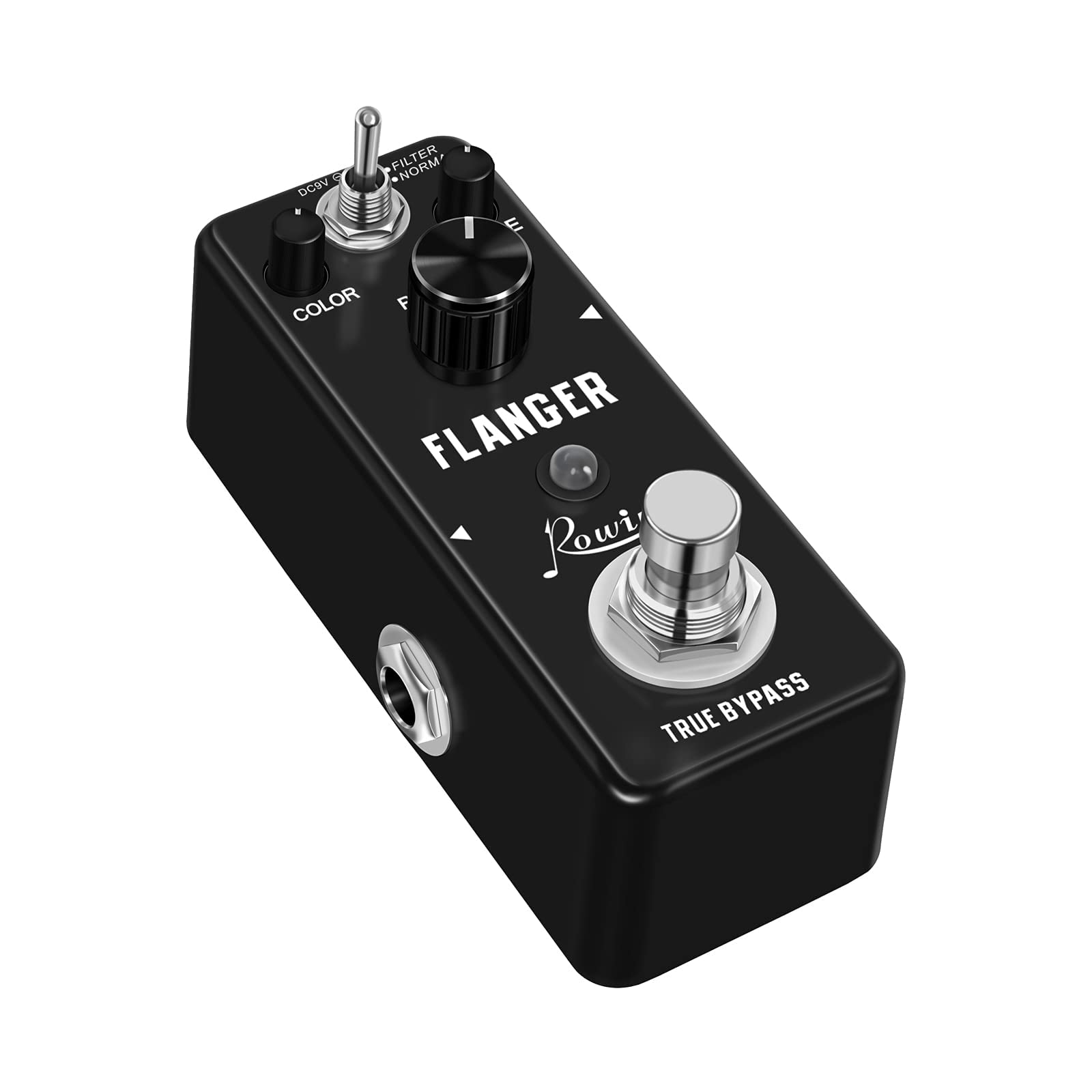 Rowin Guitar - Pedali Analogici con Effetto Flanger, Metallizzato, Sonoro a 2 Modalità, Retrò
