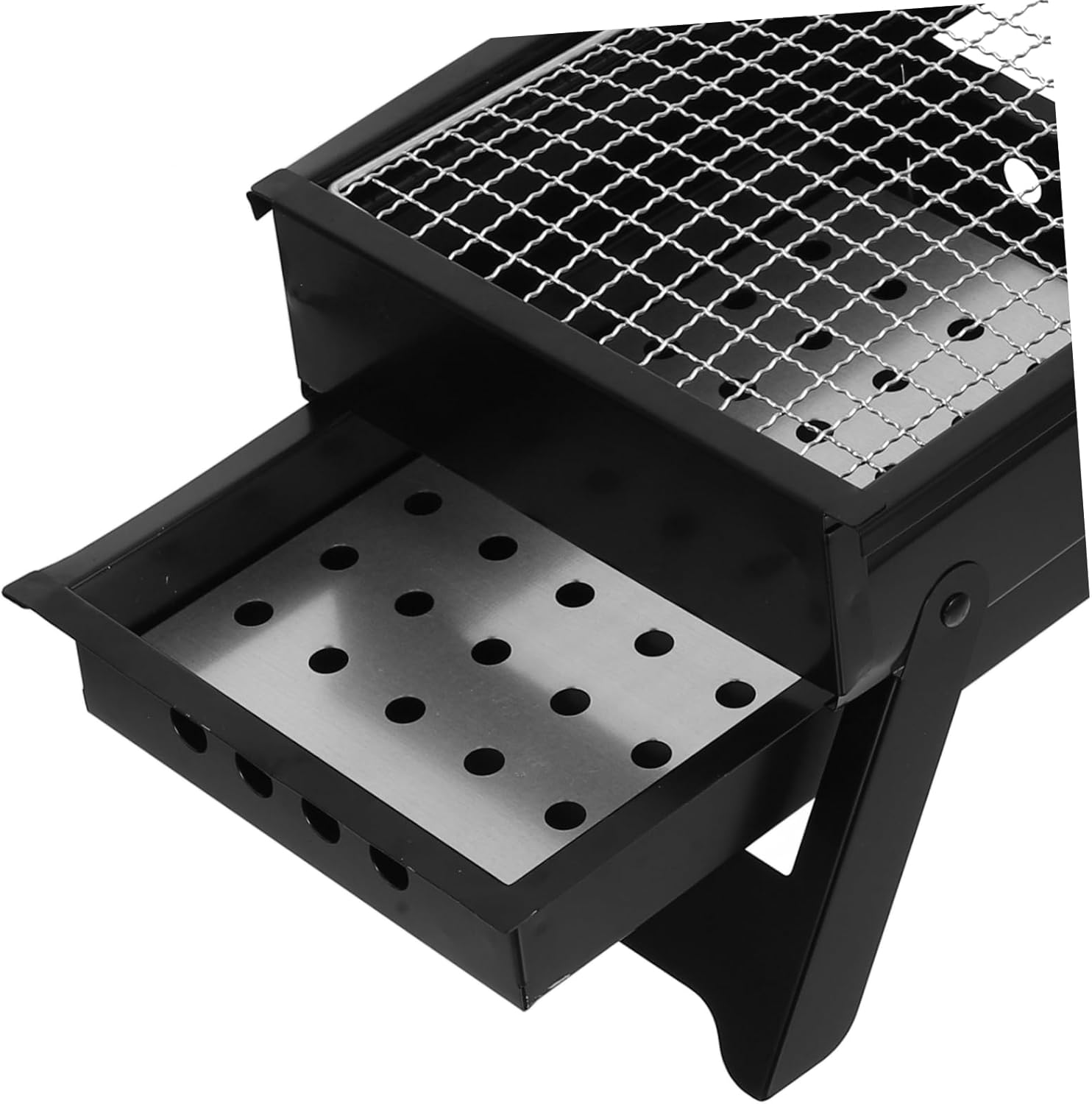 GALPADA Portable Folding Barbecue Grill for Camping Outdoor Picnics and Travel Convenient Pullout Charcoal Box Design for People