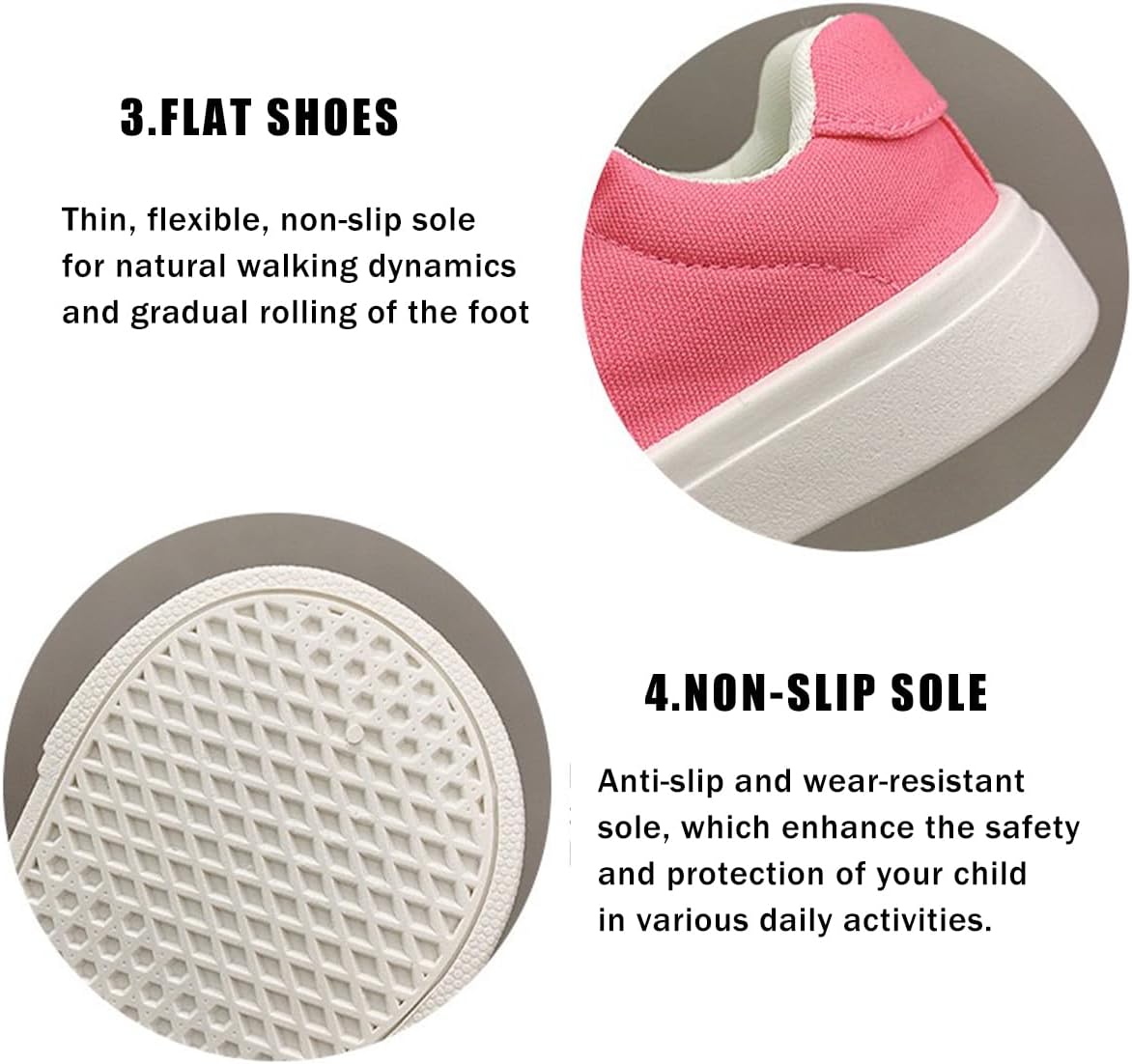 Kids Wide Toe Box Canvas Shoes Low Top Classic Canvas Sneakers Toddler Lace-up Fashion Casual Shoes for Boys and Girls