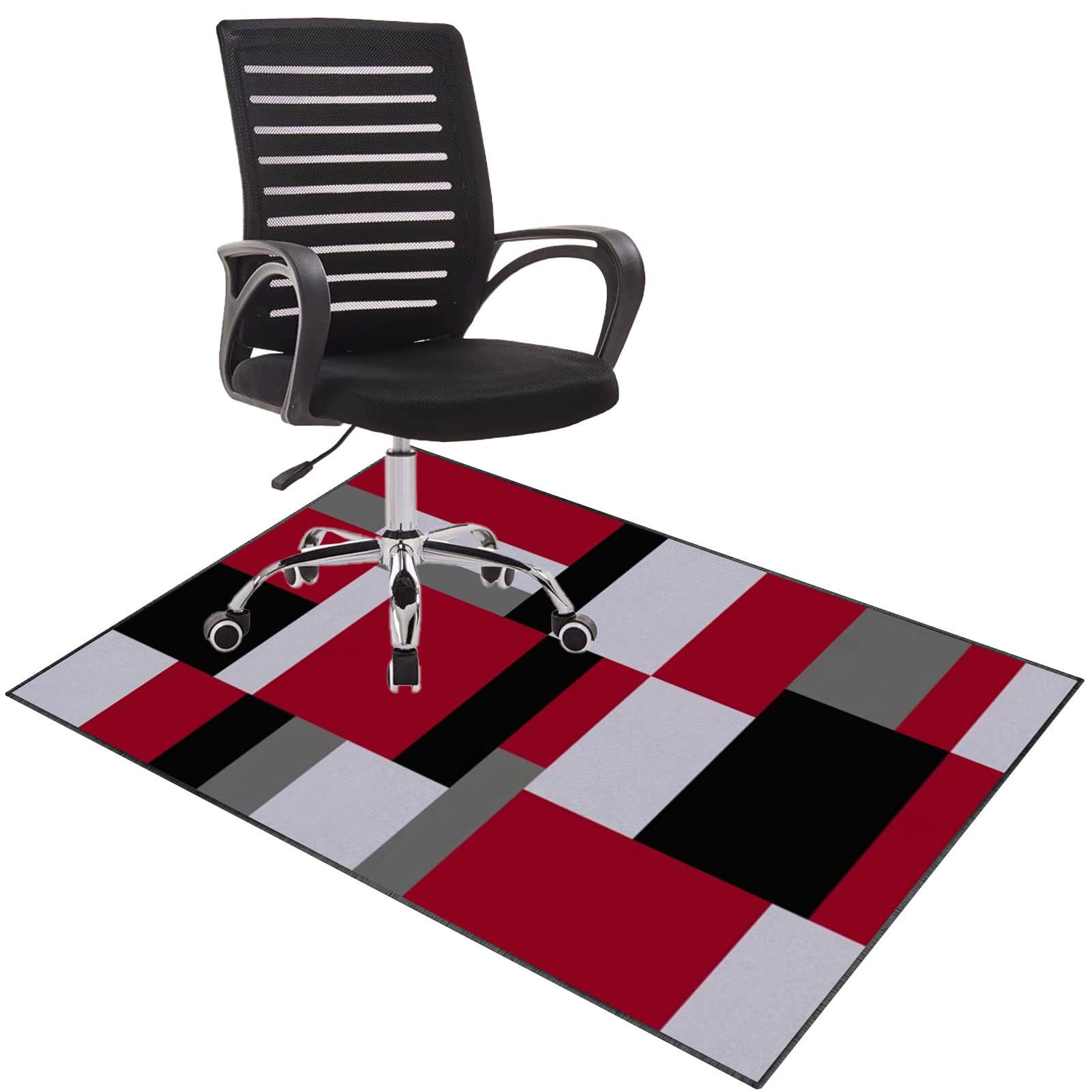 Alfombrilla de silla de 70 x 100 cm para suelos de pelo medio bajo, protectores de suelo, tapete de silla de oficina, tapete de silla de computadora, tapete para silla de escritorio, tapete para suelo