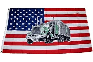 3x5ft Trucker Flag: Show Your American Pride on the Road