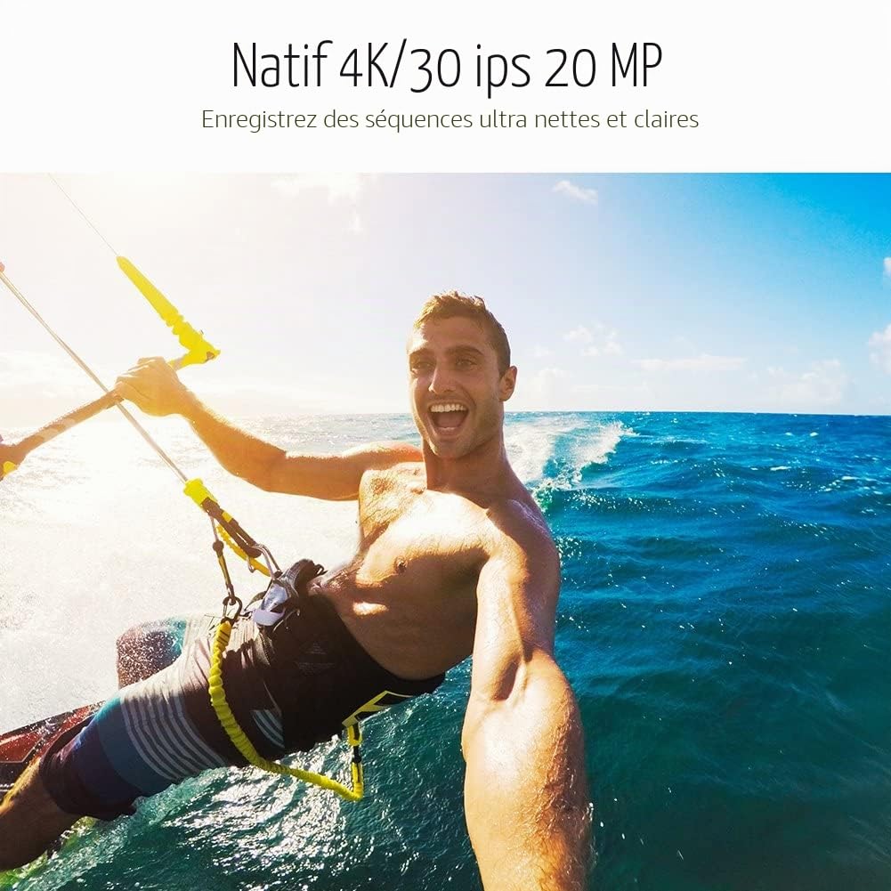 AKASO V50 Pro Caméra Sport 4K 30fps 20MP WiFi Caméra étanche Ultra HD EIS Écran LCD Tactile Grand Angle 170 Degré 40M sous Marine 2.4G Télécommande et 2 Batteries 1100mAh et Kit d'accessoires