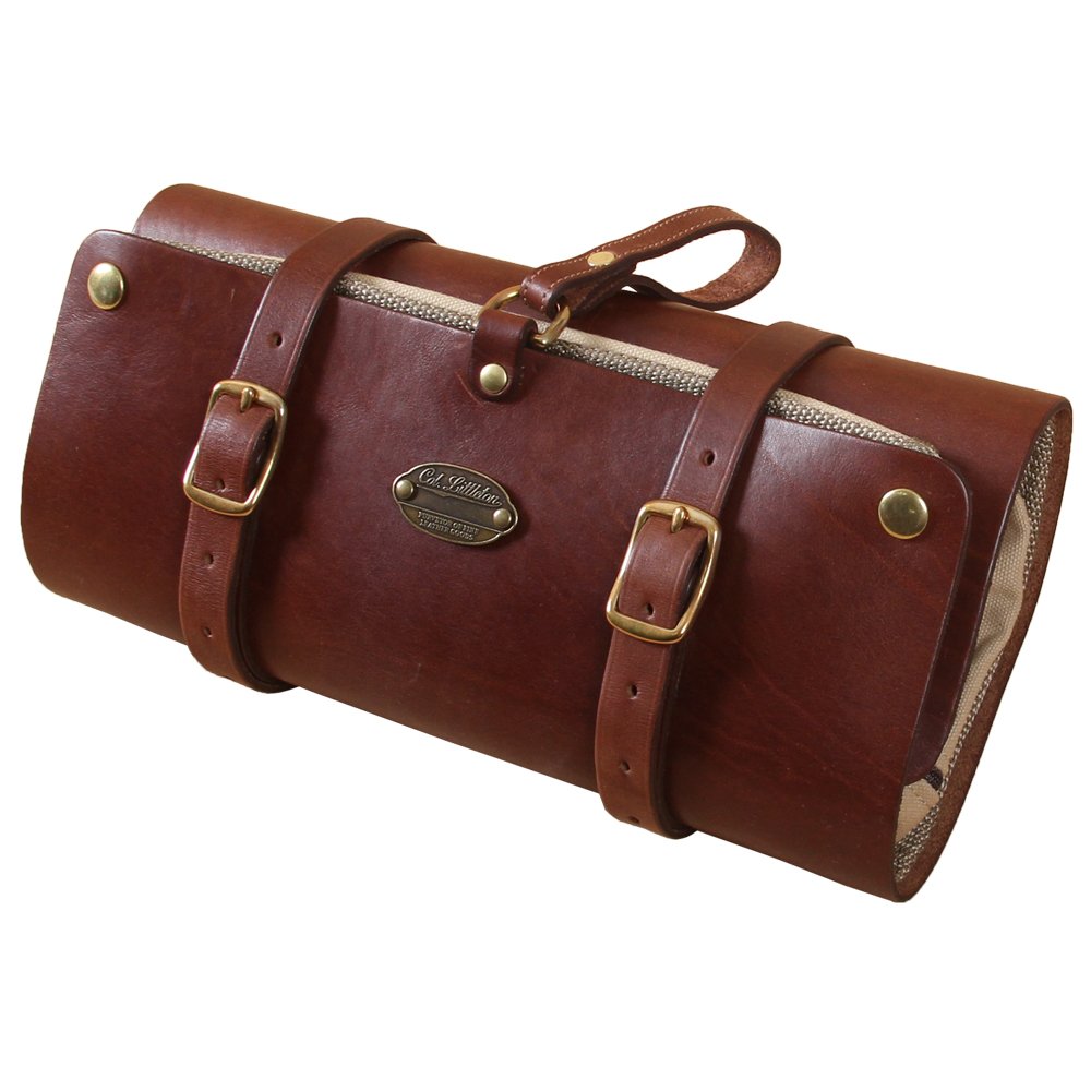 Col Littleton Full-Grain Leather No 2 Shave Kit Canvas Interior Handcrafted in Lynnville TN USA with imported hardware