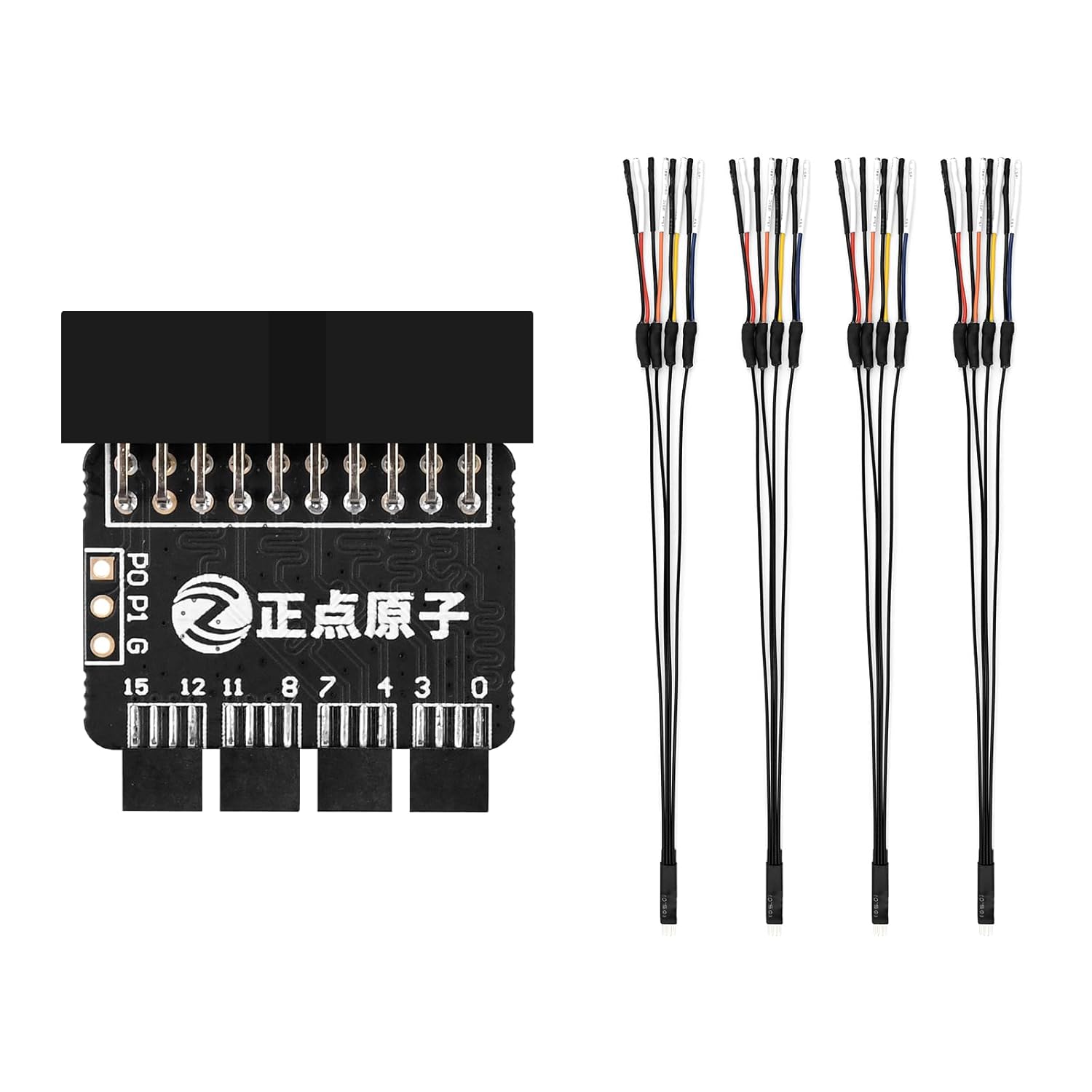 Set Universal Chip Micro IC Clamp SOP SOIC TSOP MSOP SSOP SMD IC Test Clip Socket Adpter Programmer for Logic Analyzer Shielded Wire Adapter Board (OCDL16 x1-Wire x4)