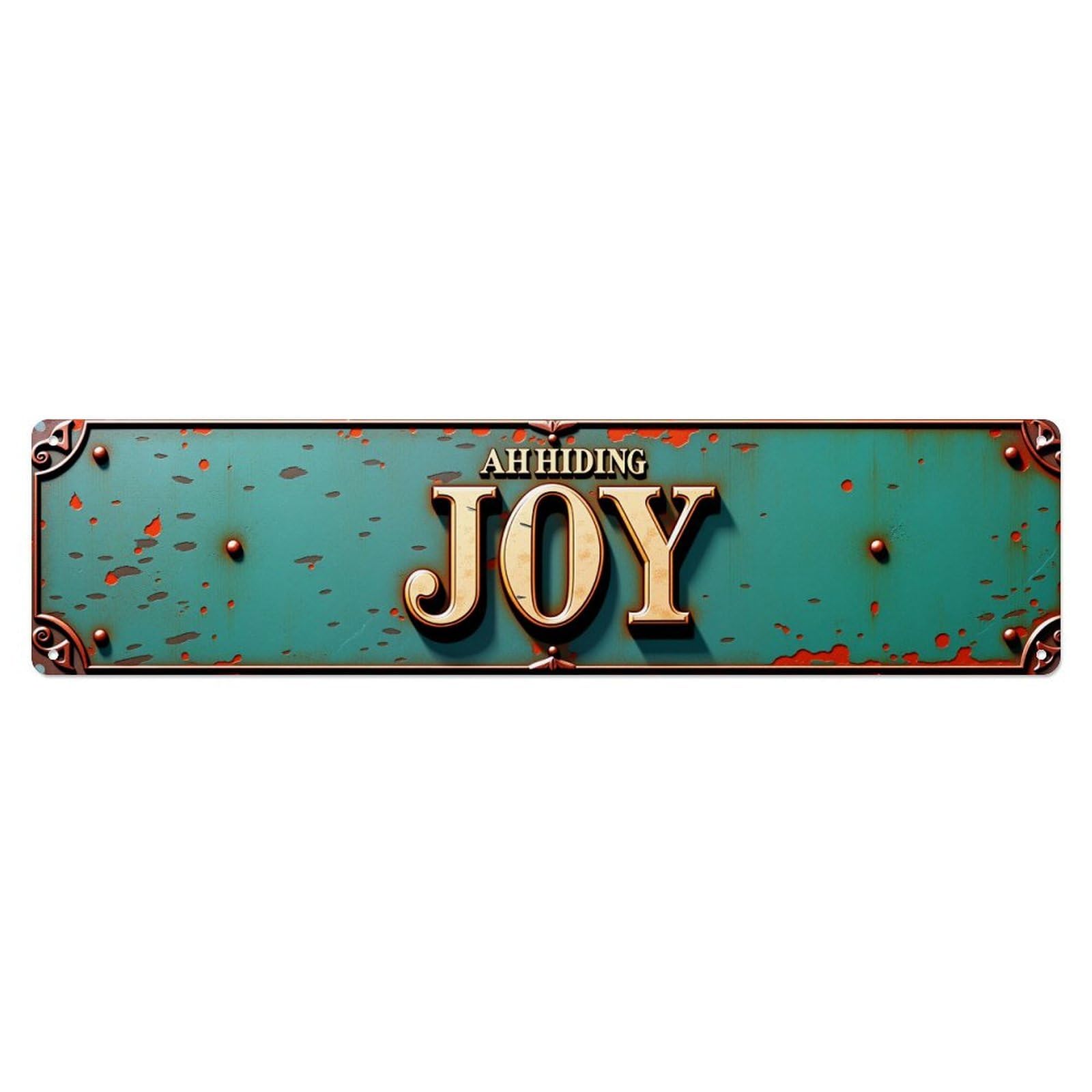 Vintage Metal Sign Artwork Vintage Tin Sign Retro Metal Wall Decor Metal Poster, Home Bar Garage Farmhouse Cafe Wall Art Decoration 4x16Inch