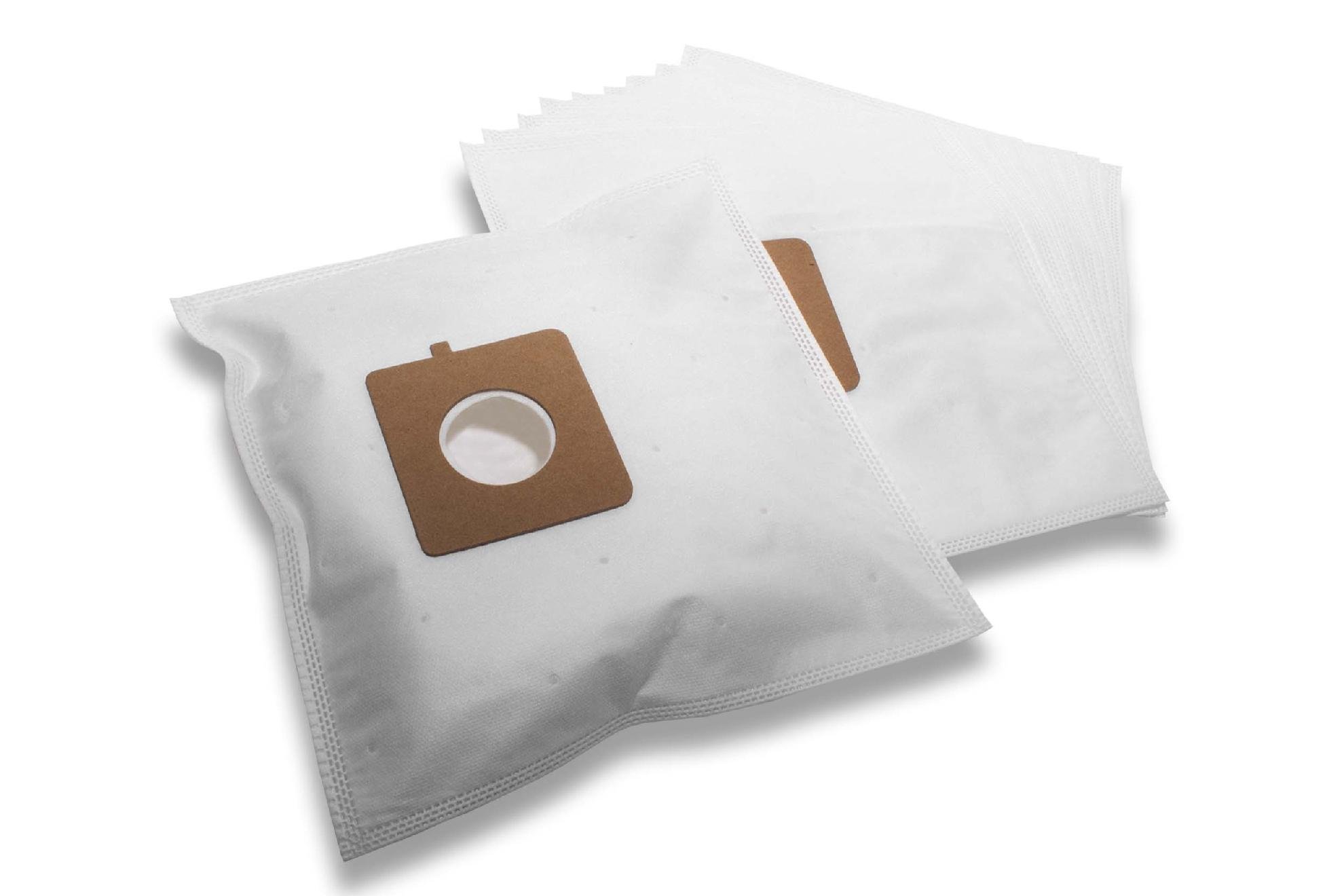 vhbw10x Vacuum Cleaner Bag compatible with LG Electronics Extron V Super PJG, FVD 3050, FVD 3051 Vacuum Cleaner - Microfleece, 30.5 cm x 17 cm, White