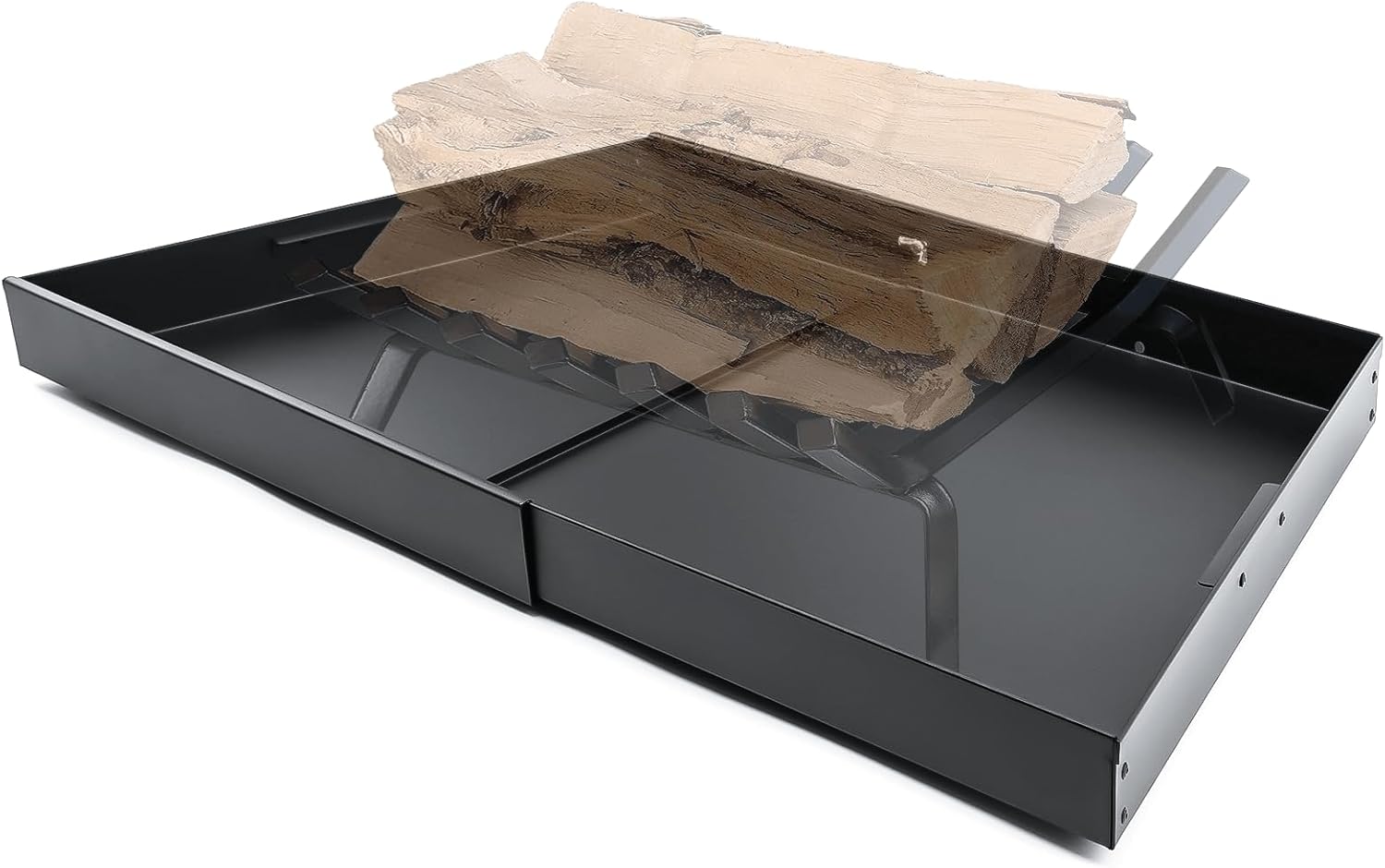 Hisencn Adjustable Fireplace Tray Ash Pan Mess Free Ash