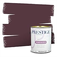 Vista 584 de Pintura interior + imprimación PRESTIGE, todo-en-uno, 1 galón, acabado plano, color comparable al Valspar* Royal Garnet*