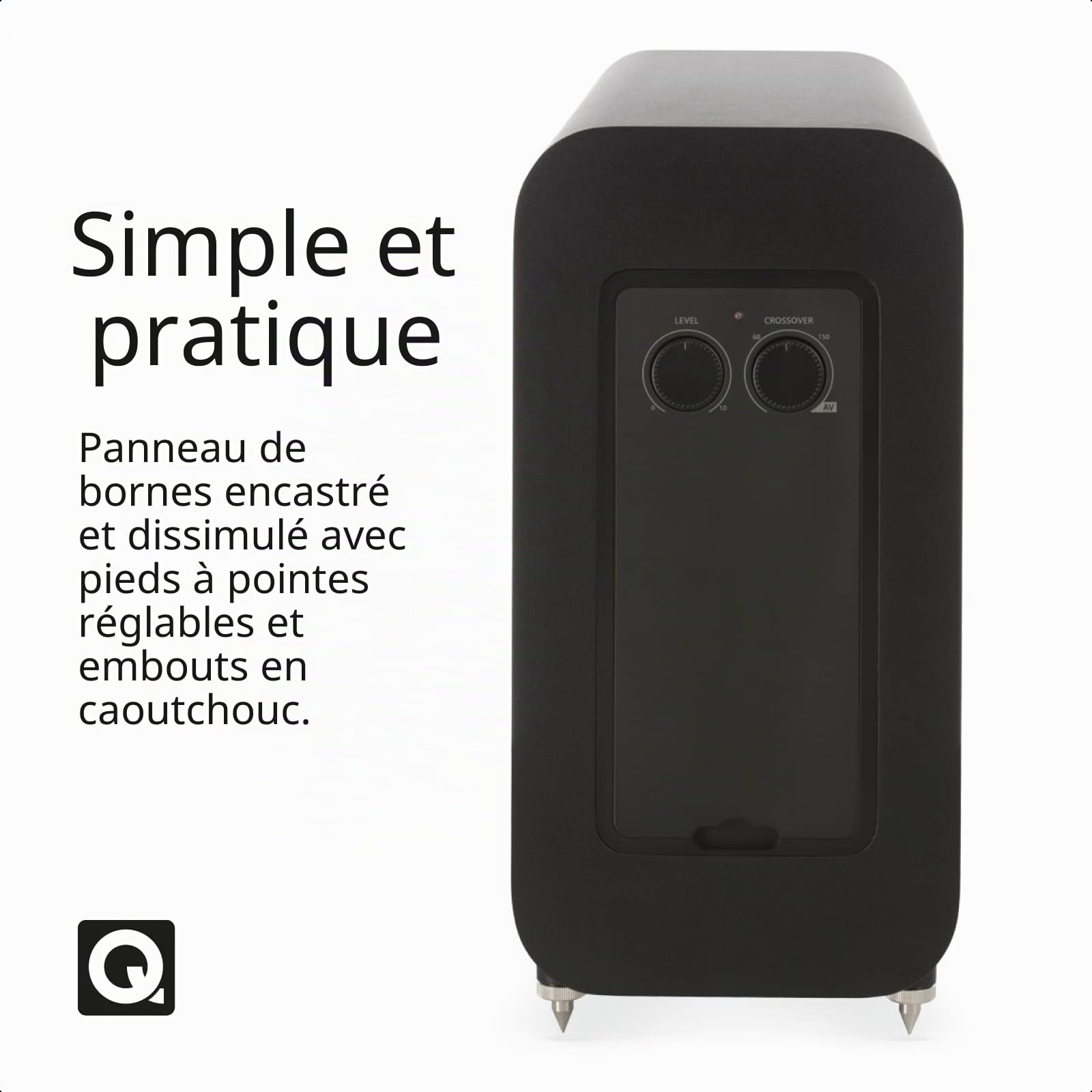 Q ACOUSTICS 3060s Caisson de Basses Actif Noir Carbone