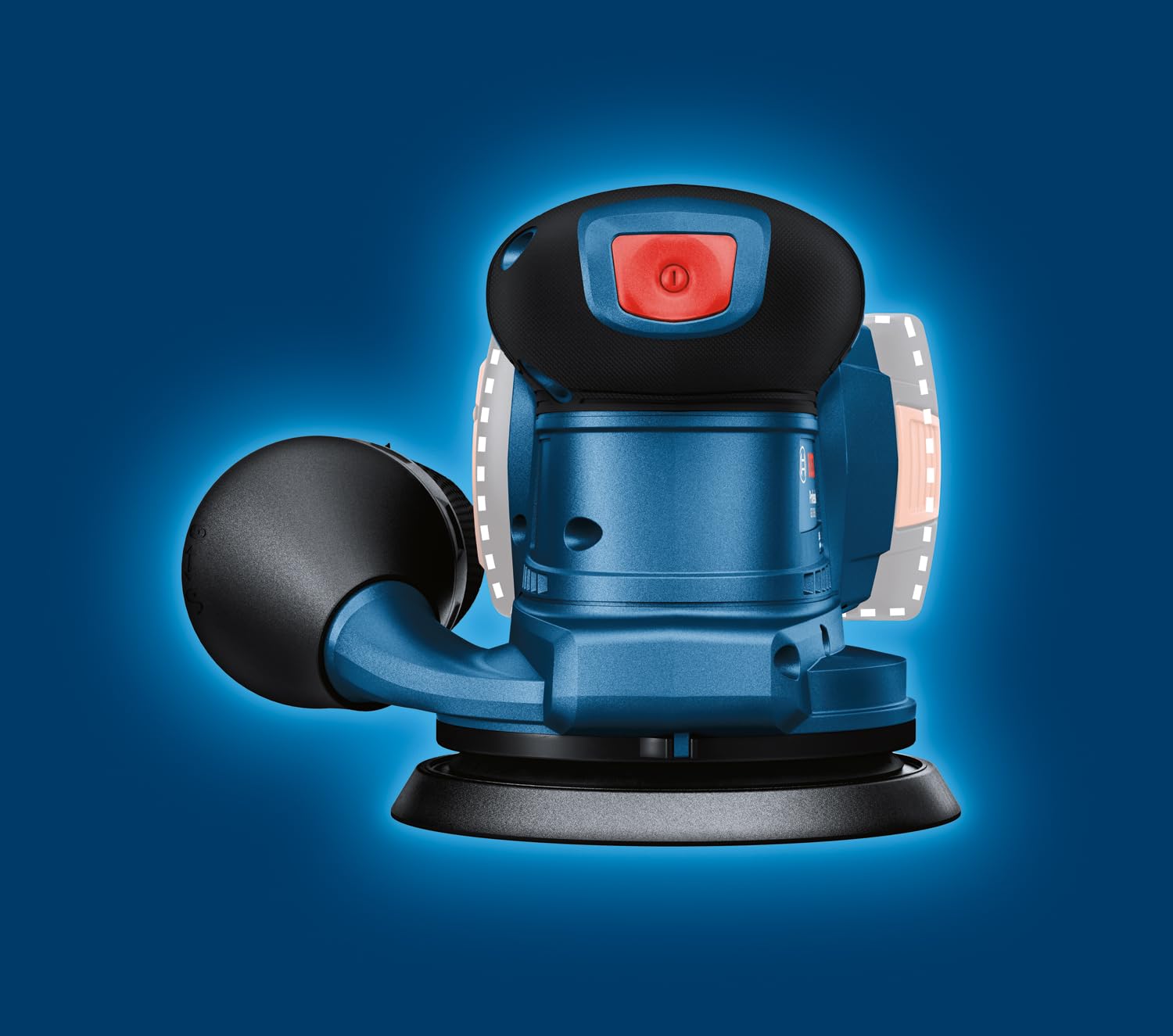 Bosch Professional Sistema de 18 V, lijadora orbital a batería GEX 185-LI (1 batería GBA 18 V 4,0 Ah, cargador rápido GAL 18 V-40, maletín)