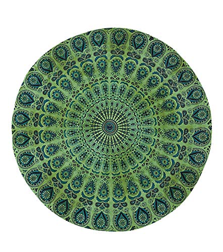 Round Indian Mandala Bohemian Table Cloth Sunproof Beach Throw Tapestry Hippy Boho Gypsy Tablecloths Great For Home Decor Party Outdoor Camping Large Mandala Tablecloth Outdoor And Indoor (48 Inch) #TOP26