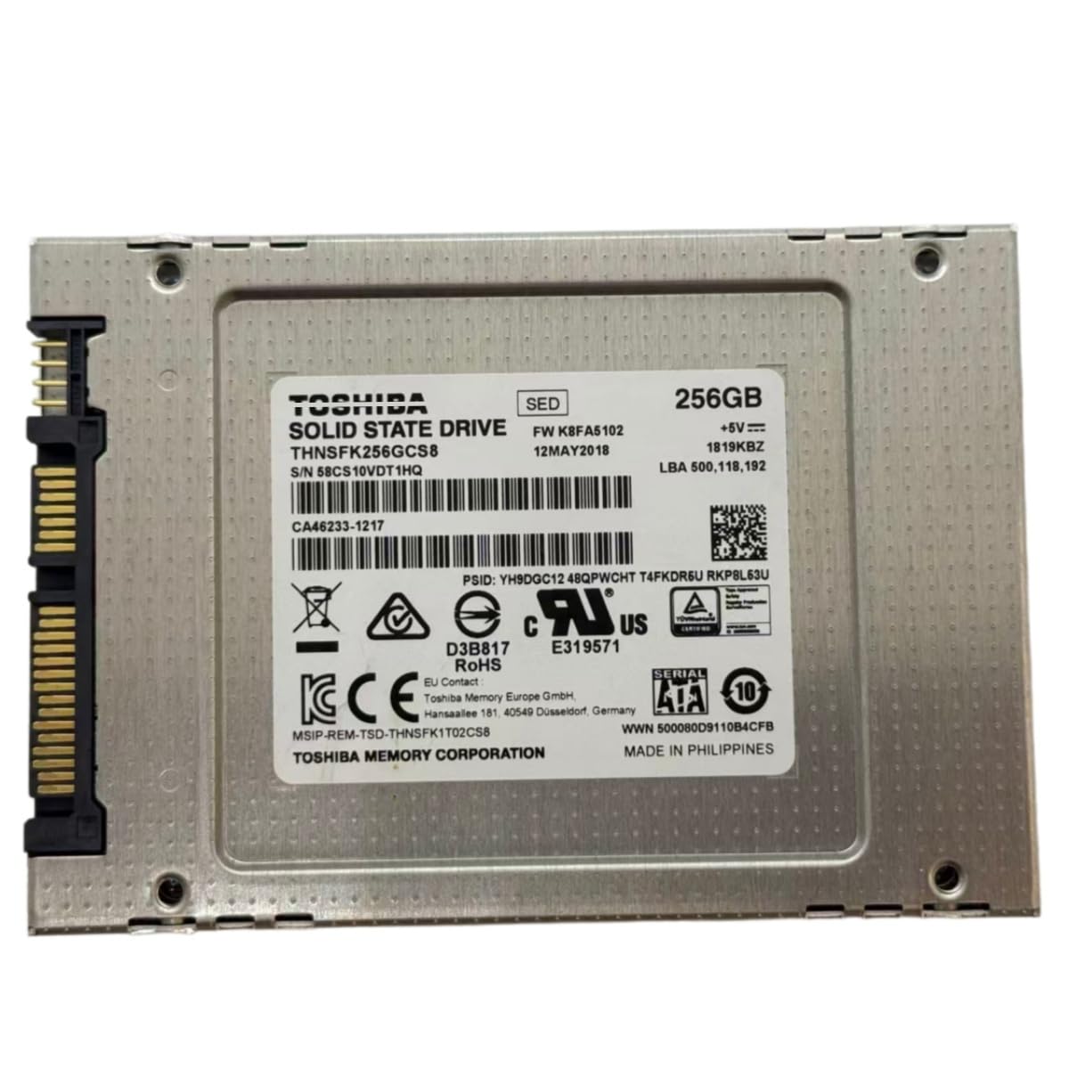 Amazon | 【整備済み品・動作確認済み】SSD 256GB 2.5インチ SATA 東芝