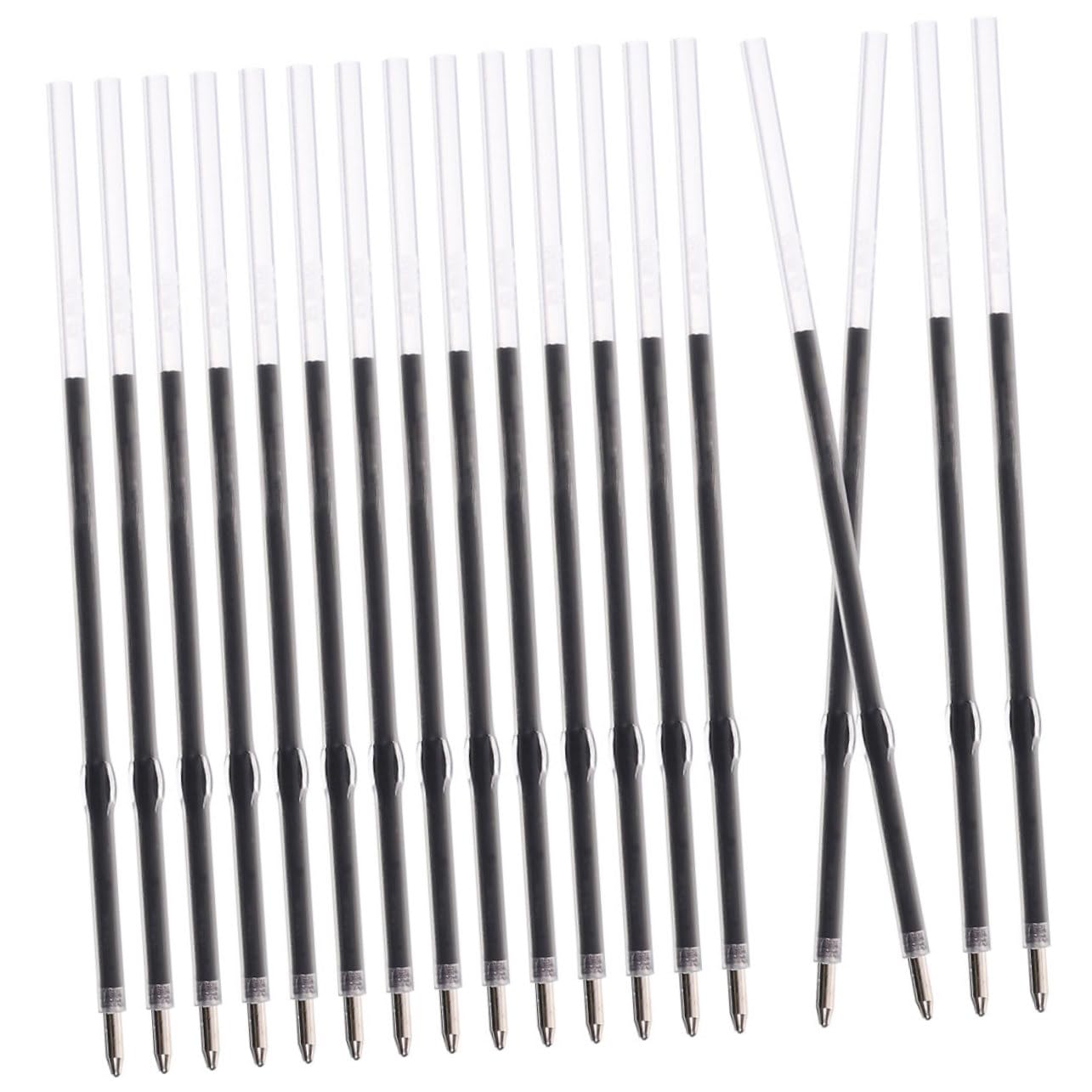 Angoily 3 Ensembles Recharge À Séchage Rapide Recharges De Stylos À Écriture Lisse Remplacements De Recharge De Stylo Recharges D'encre Pour Stylo Bille D'acier 200 Pièces * 3