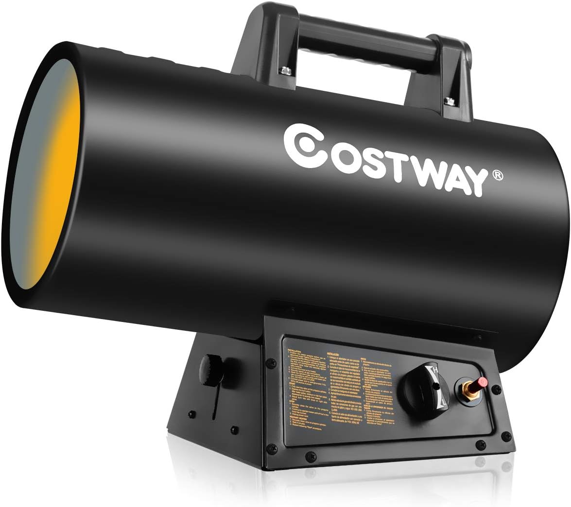COSTWAY 60,000 BTU Forced Air Propane Heater, Space Heater