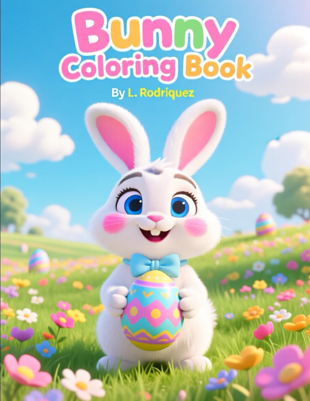 Bunny Coloring Book: Kids coloring book
