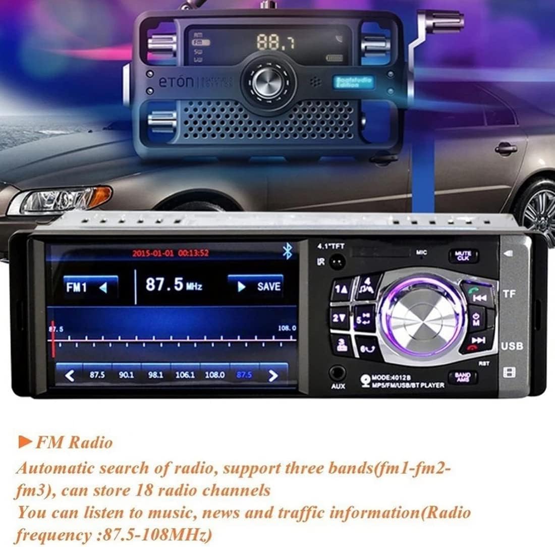 Car Radios 1Din Car Radio 7"HD Autoradio Multimedia Player Touch Screen Car Audio Stereo MP5 USB TF FM Camera 4012B