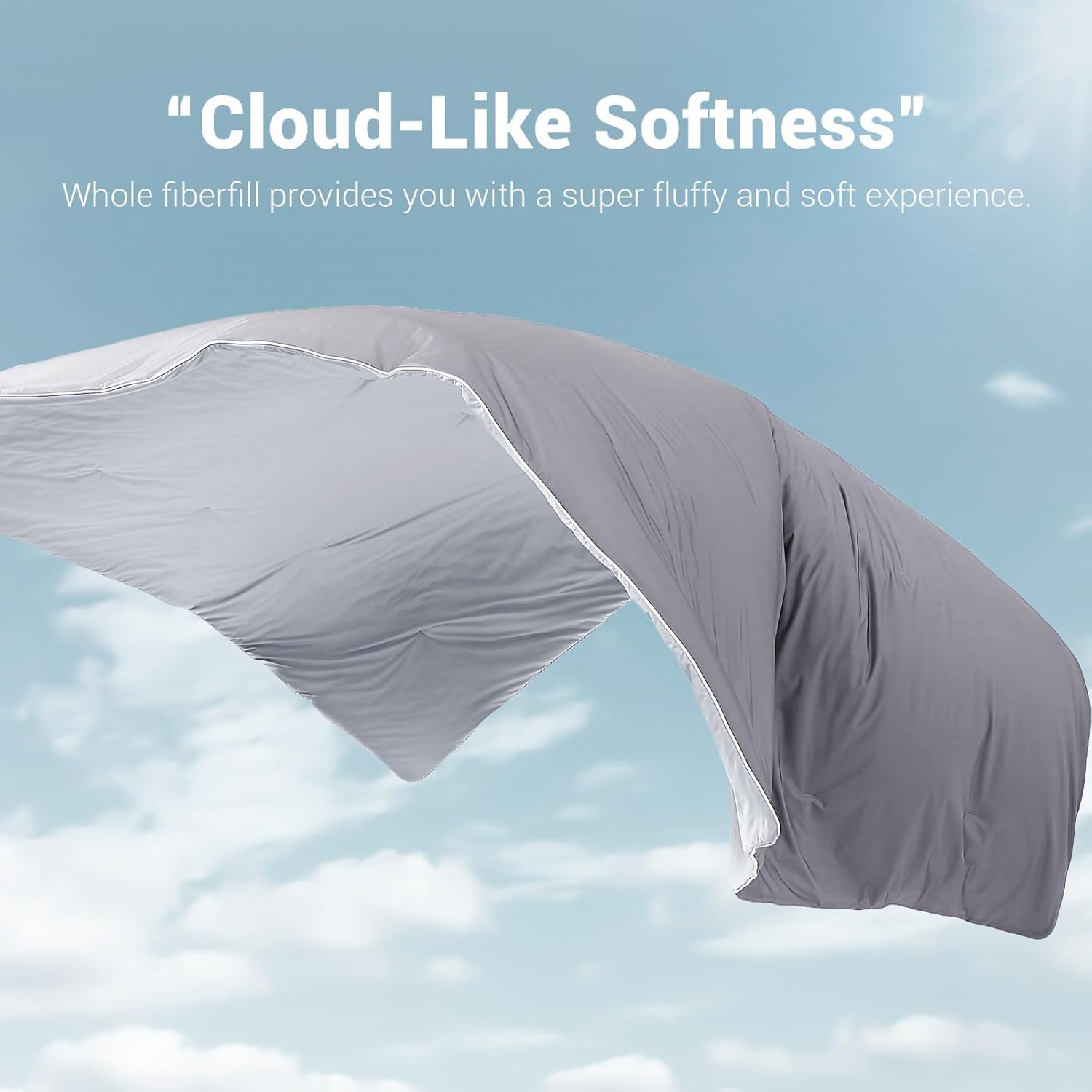 Elegear Cooling Comforter Queen Size Absorb Body Heat to Keep Cool, Double-Sided Cooling Blanket for Hot Sleeper Arc-Chill Cool Fabric Q-Max>0.5, Lightweight Summer Comforter Ice Blanket,Gradient Gray - Image 6