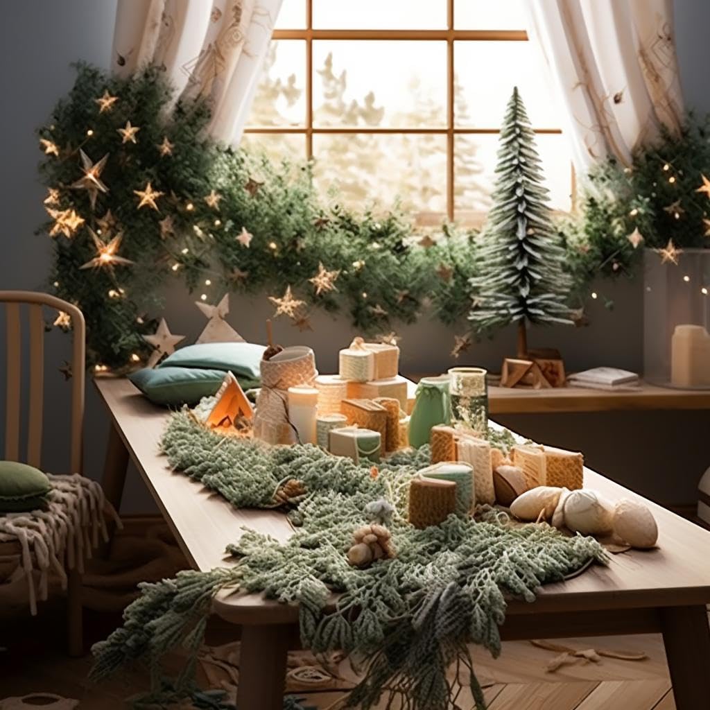 Christmas Garland Flocked Snow Pine Garland 78 inch Xmas Pine Tree Snow for Mantel Fireplace for Christmas Decorations (80 inch Dense Snow Garland) - Image 9