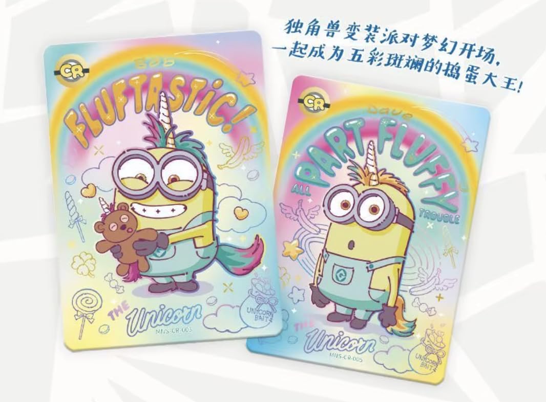Kayou Tarjeta coleccionable de Minions, caja sellada, edición china simplificada, para coleccionistas de más de 15 años, ten cuidado