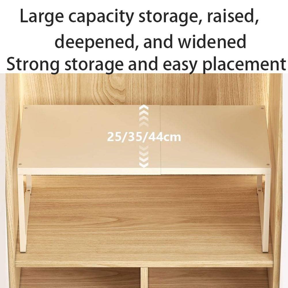 Ripiano Espandibile per Armadio e Mobile Cucina,Scaffale Telescopico Estensibile per Armadio,Organizer per Armadio,Lunghezza Regolabile 38-62 cm,Supporto per Scaffale,Antiruggine