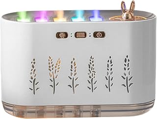 Humidificadores para el hogar, humidificador de aire - Humidificador de escritorio con luz LED,Purificador de aire de tanque de gran capacidad de 700 ml para dormitorio, hogar, vivero
