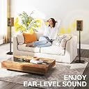 Audiovan Speaker Stands Height Adjustable for Satellite & Small Bookshelf Speakers, Set of 2 Floor Stand Mount for Bose Polk JBL Sony Yamaha and Others - 11LBS Capacity (SK1003) gallery image