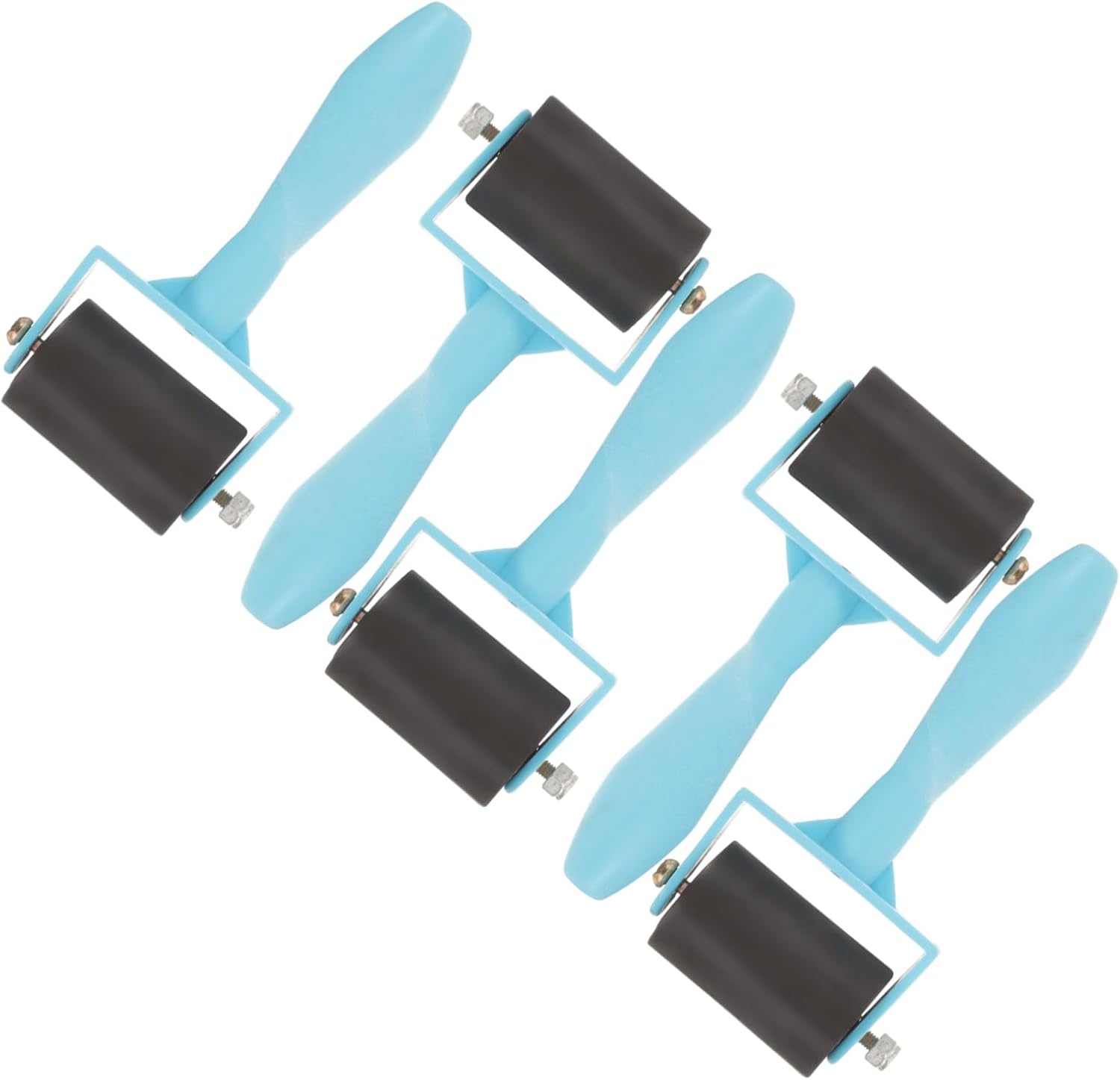 5pcs Crafting Rollers Reusable Printmaking Brayers Gluing Stamping Tools for Easy Inking Lightweight Design for Scrapbooking Crafts