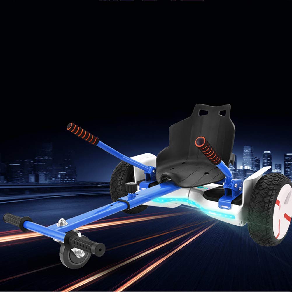 Siège Hoverboard Siège Hoverkart réglable pour Scooters électriques Auto-équilibrés Support de Karting, avec Coussin en Caoutchouc, poignée en éponge, réglable pour s'adapter à 6,5