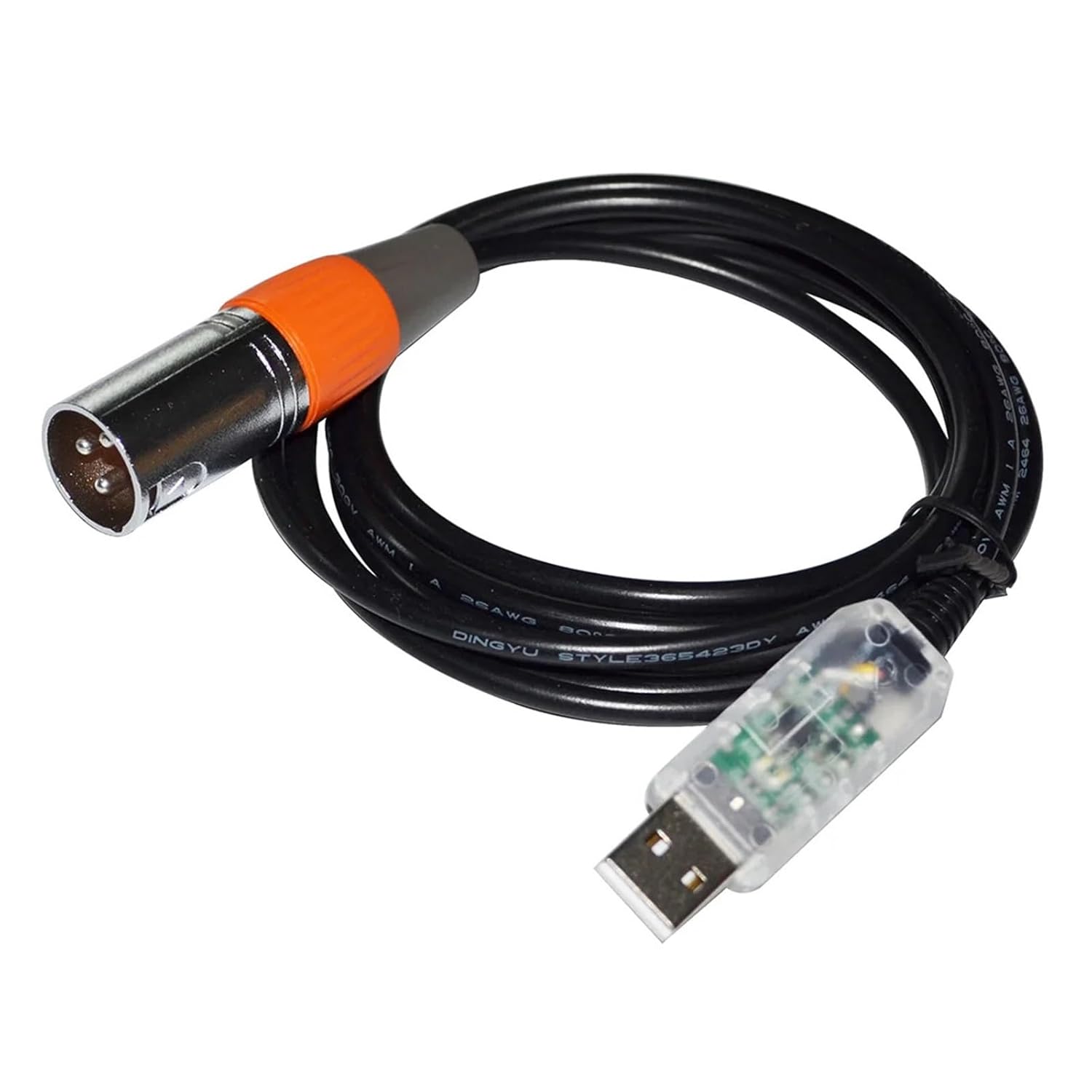 1 Pcs 3PIN Adapter Serial Control Cable RX485USB-DMX015(8M)