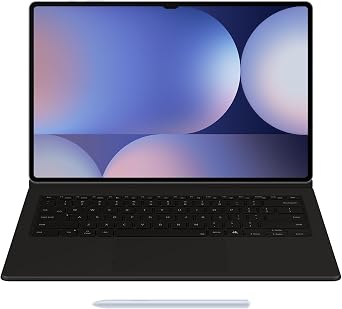 Samsung Galaxy Official AI Book Cover Keyboard with Trackpad for Galaxy Tab S10 Ultra, S9 Ultra, Black