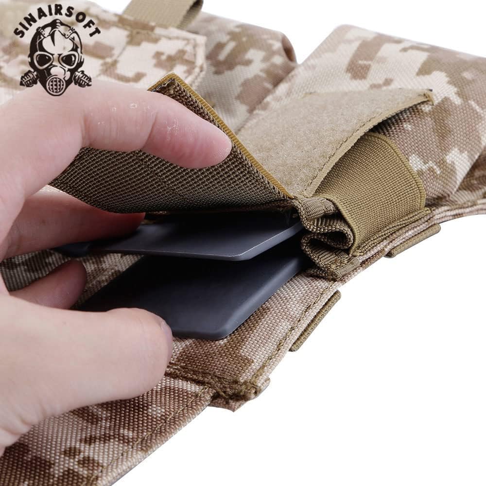 SINAIRSOFT Magazine pouch holder Compatible 5.45, 5.56/7.62 magazines Tactical waistcoat with magazine pouch 3pcs - Image 4