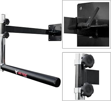 Mytra Fusion Wall Mount Boxing Spinning Bar for Adults Adjustable Height Spinning Boxing Bar, Spar Bar Boxing Trainer for Boxing & Punching Speed, Head Movement, Focus & Accuracy Training