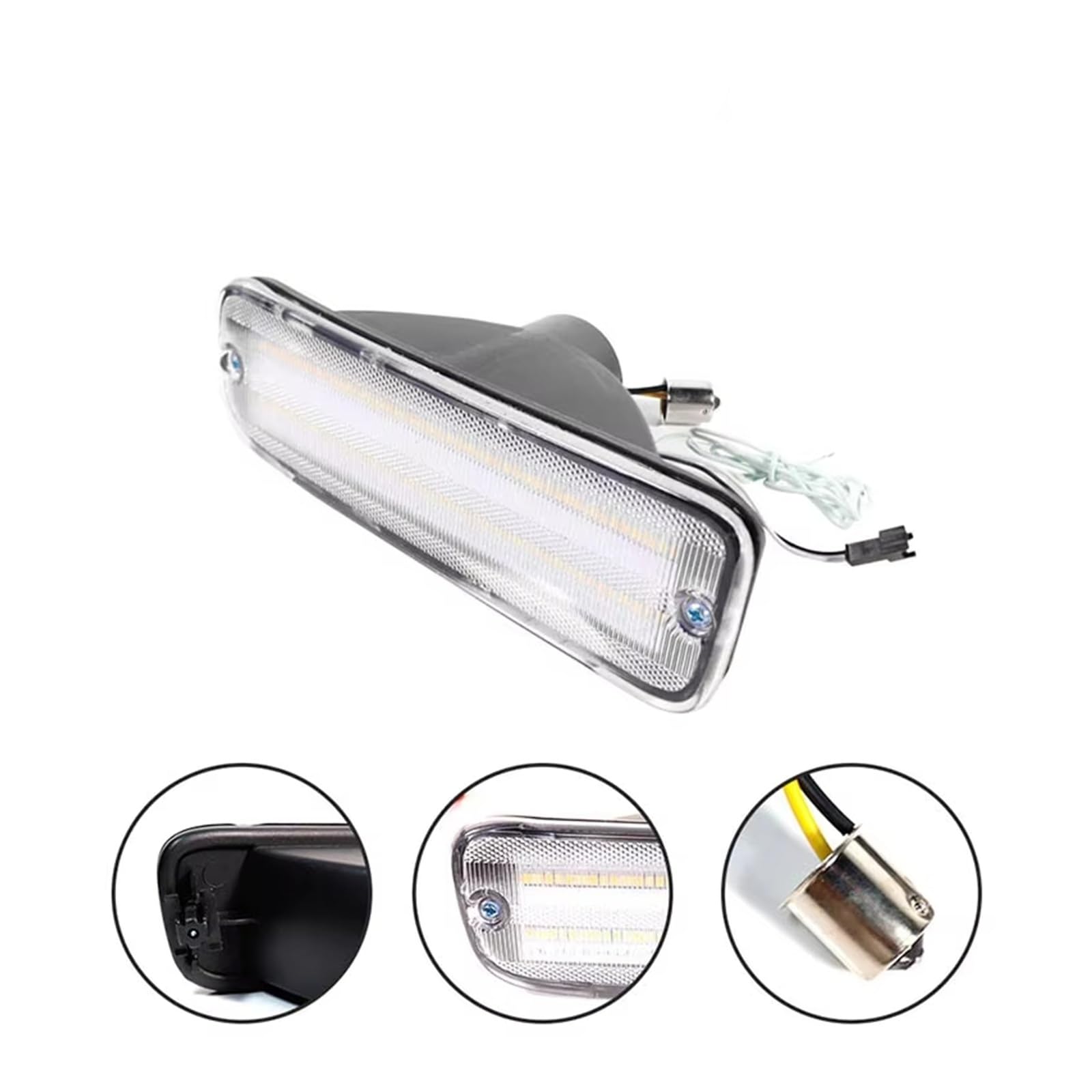 Indicatore Laterale Per Toyota Per Tacoma 1995-2000 Dinamico Ambra LED Bianco Paraurti Anteriore Indicatori Direzione Luci Parcheggio Luce Guida Indicatore Direzione Auto