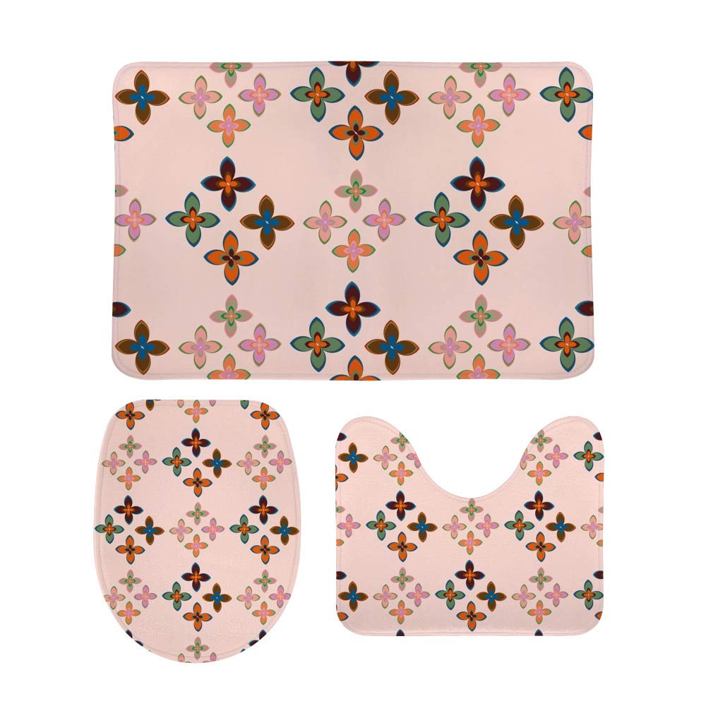 Tapis de bain pour WC fini les glissades grâce à ce lot de 3 tapis absorbants