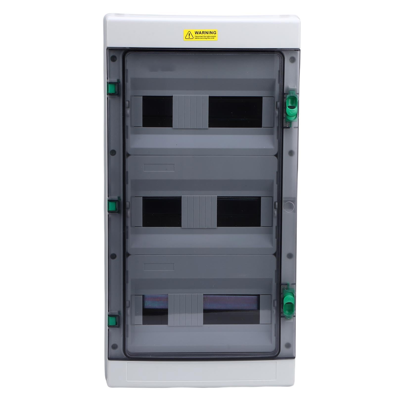 Socobeta Caja de Distribución de Disyuntores IP66 Impermeable 36 Circuitos Protección Eléctrica para Talleres y Hoteles Plástico ABS