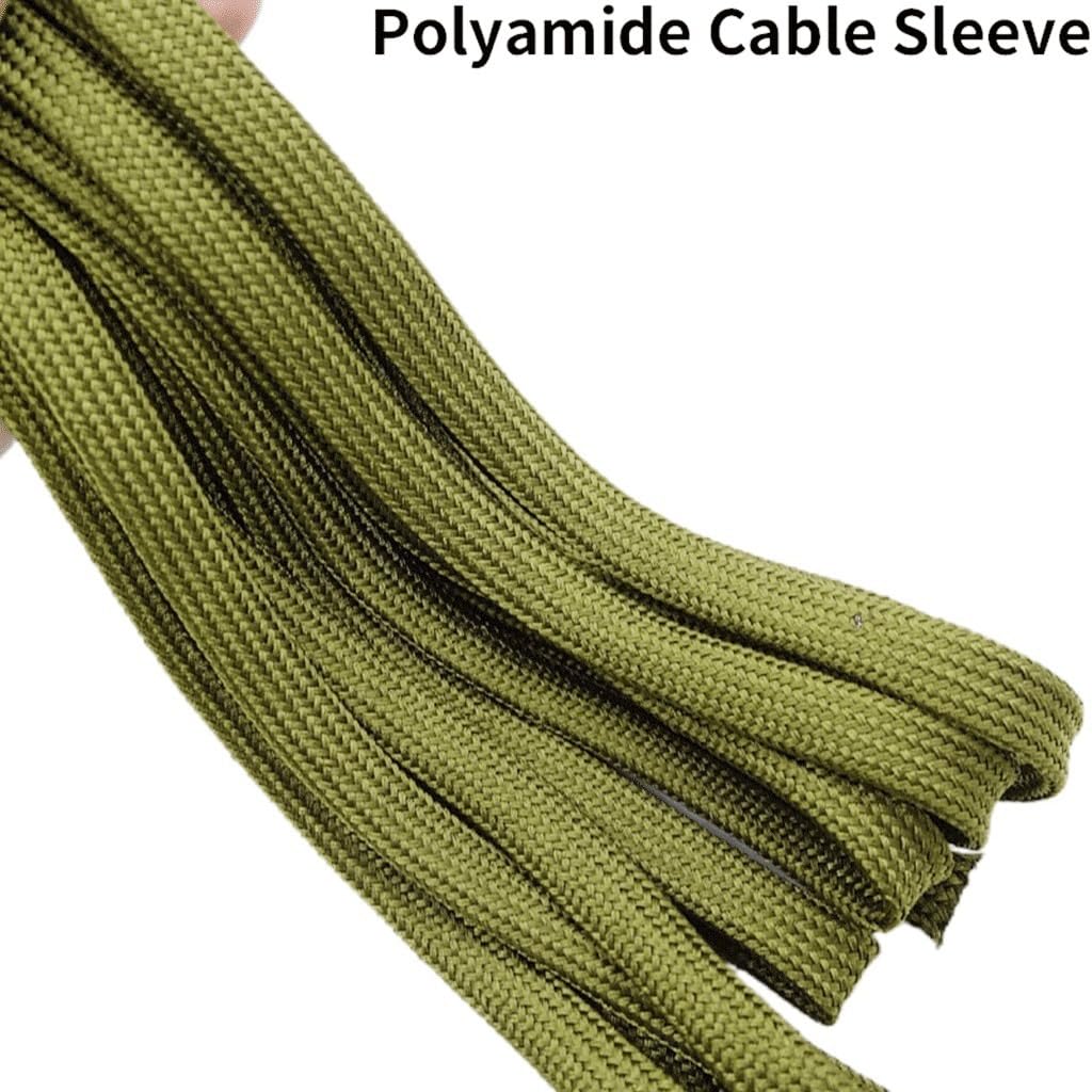 Guaina for Cavo da 40 m Pressacavo Isolato ad Alta densità Intrecciato in Nylon Stretto, for la Protezione Domestica espandibile Avvolgicavo in Poliammide(10mm)