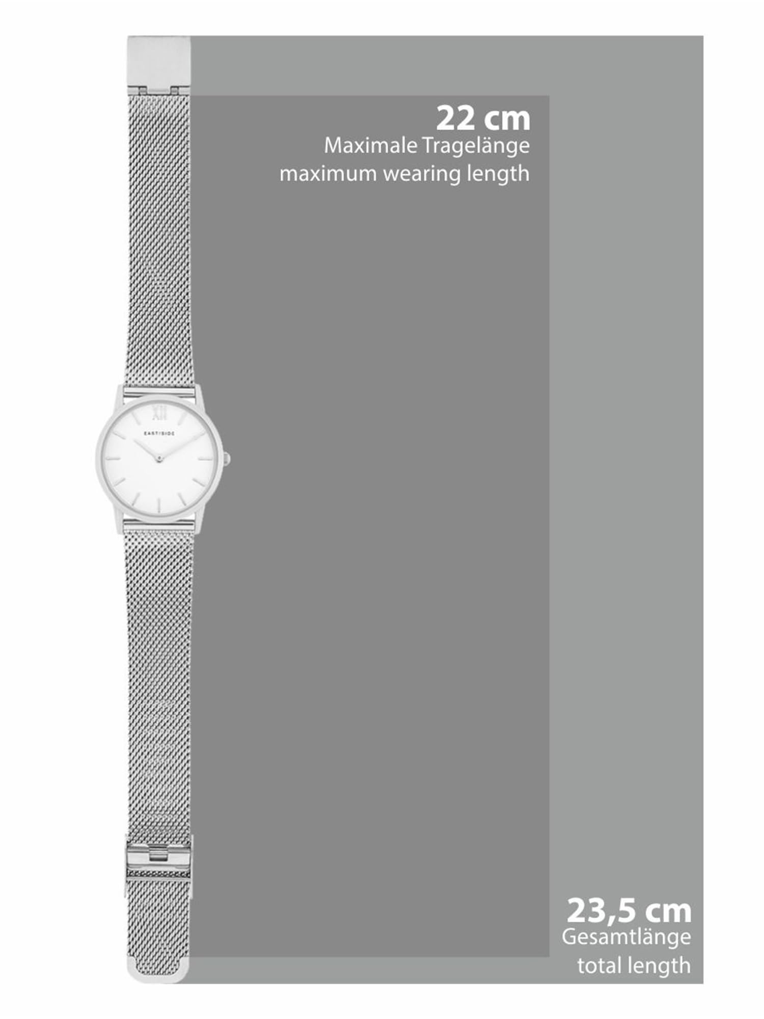 Eastside Orologio Donna analogico Giappone Movimiento al quarzo con Cinturino in Acciaio inossidabile 10080025