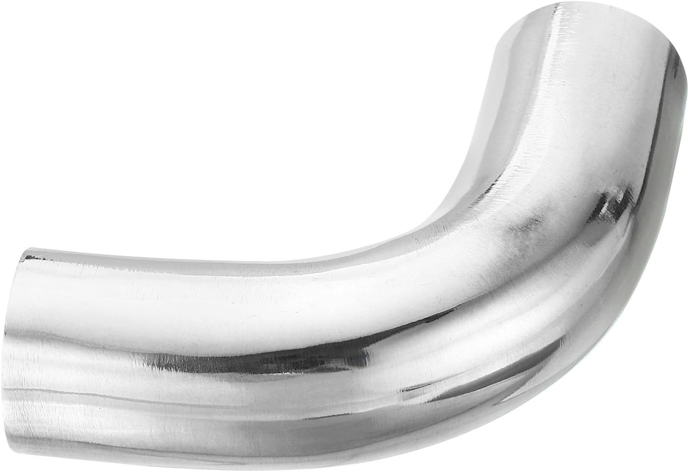 PATIKIL 90 Degree Mandrel Bend Elbow, 1 Inch OD Steel Exhaust Elbow Exhaust Piping Connector 304 Stainless for Exhaust Pipe Modified Stair Handrail HVAC