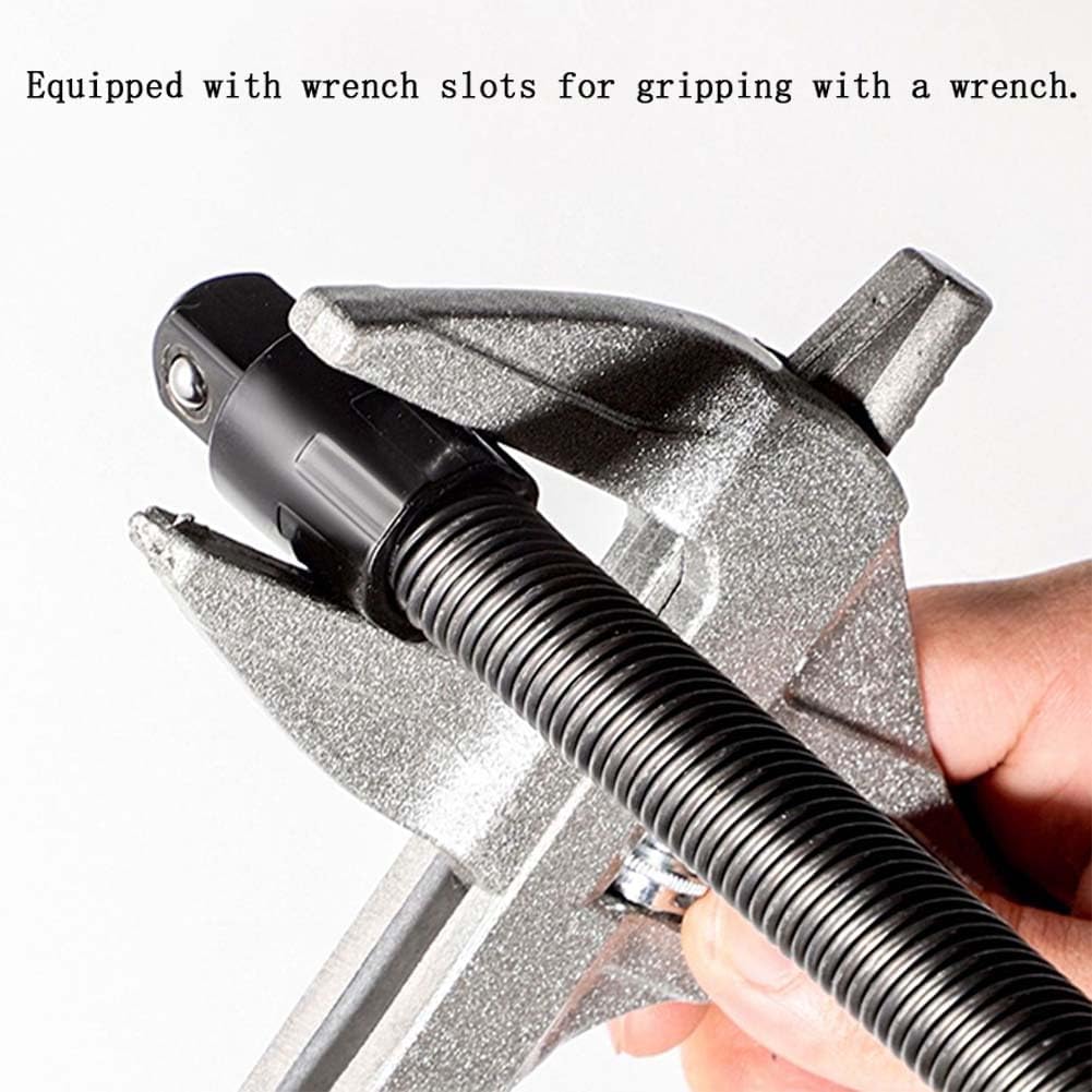 Prolunga flessibile da 1/2" per chiave dinamometrica a cricchetto, asta di collegamento per chiave elettrica, barra di estensione flessibile a 360° per spazi ristretti (D*250+350mm)