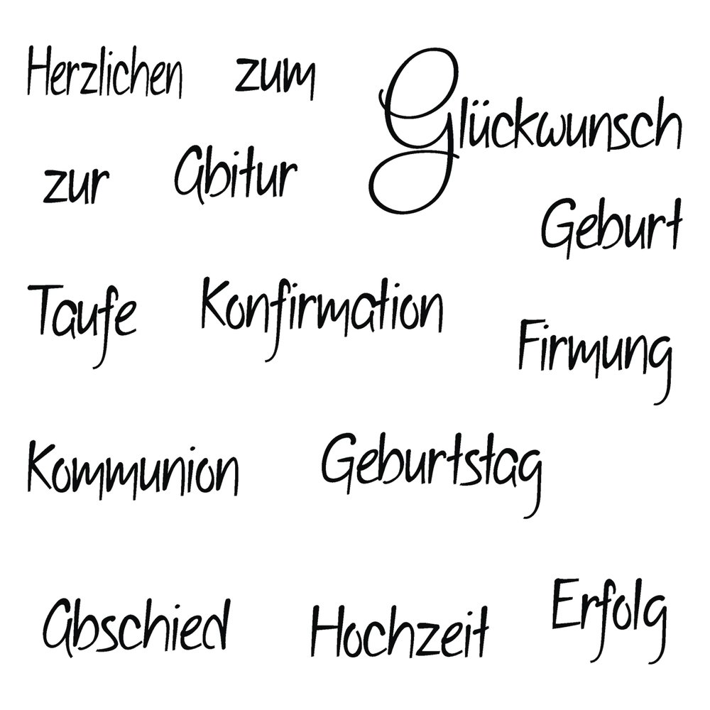 RAYHER HOBBY 59836000 Clear Stamp Occasion 2 â€“ 96,5x91x3,2 mm