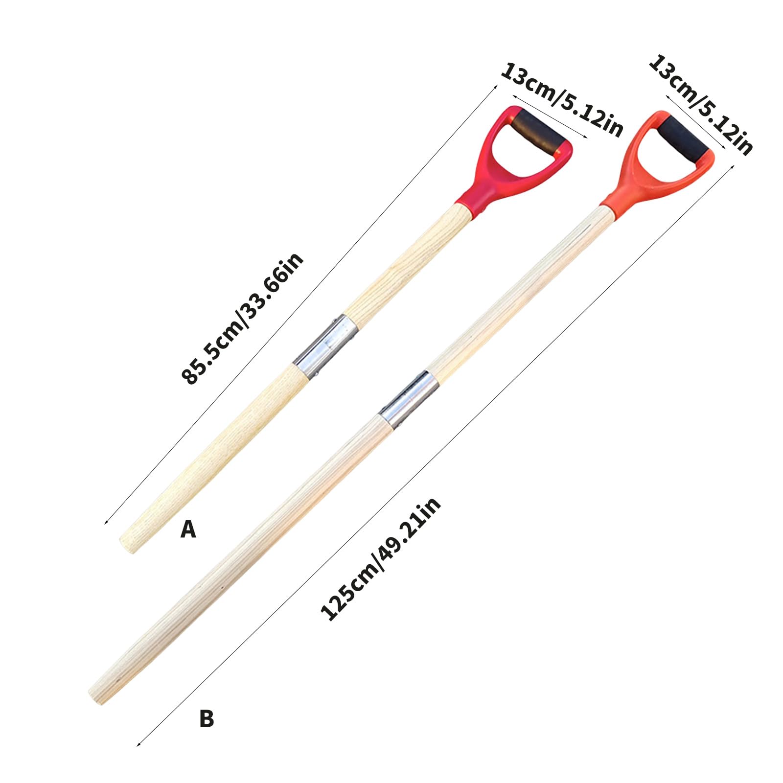Pala staccabile con albero in legno Catalpa liscio per piantare diserbo paesaggistica agricoltura attività di giardinaggio professionale Pala da giardino