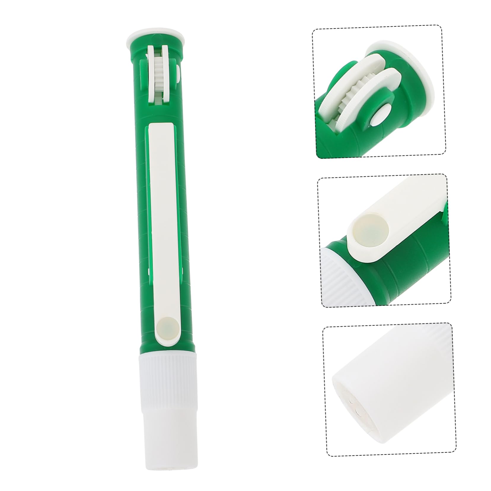 Pompe à Pipettes de Laboratoire Manuelle 2ml en Plastique Vert | Utilisation Main, Remplissage Précis, Accessoire pour Travaux Scientifiques