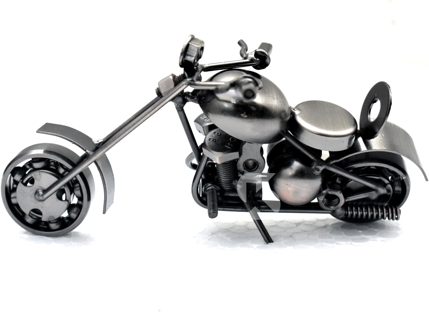 Kingsman Store Iron Mini Bike for Home Decor Decorative Showpiece Showcase(5x3-inches, Silver)