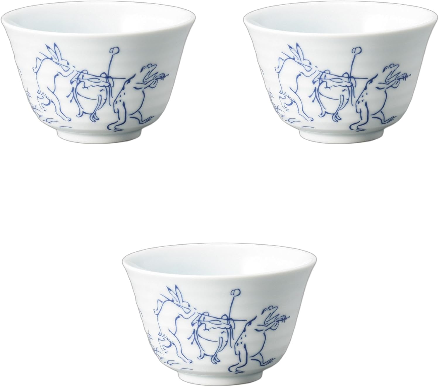 和食器 松谷窯 内染付 陶漆 蓋物 蓋碗 5客 共箱 M R8058C 和食器 松谷