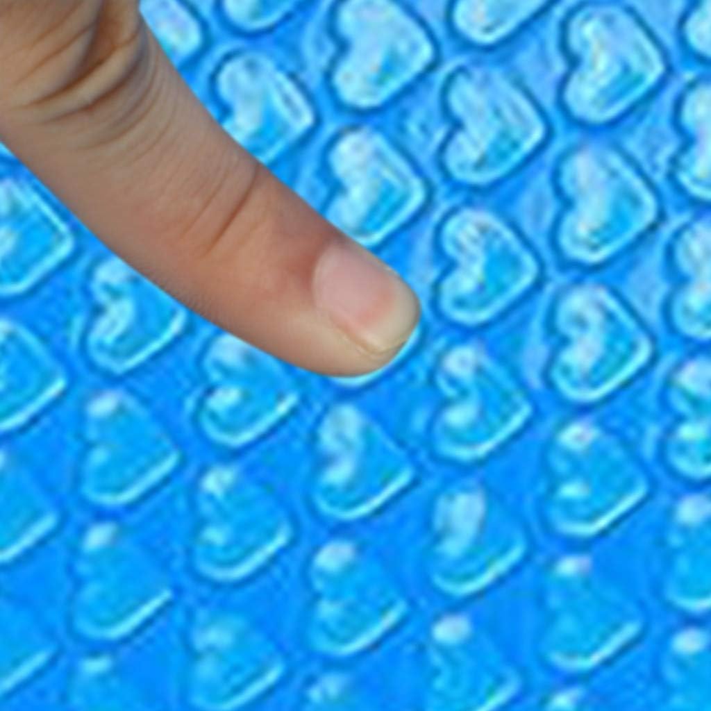 Solar Cover for 8/10/12/15ft Diameter Easy Set and Frame Pools Round Pool Cover Protector Foot Above Ground Blue Protection Swimming (8ft)