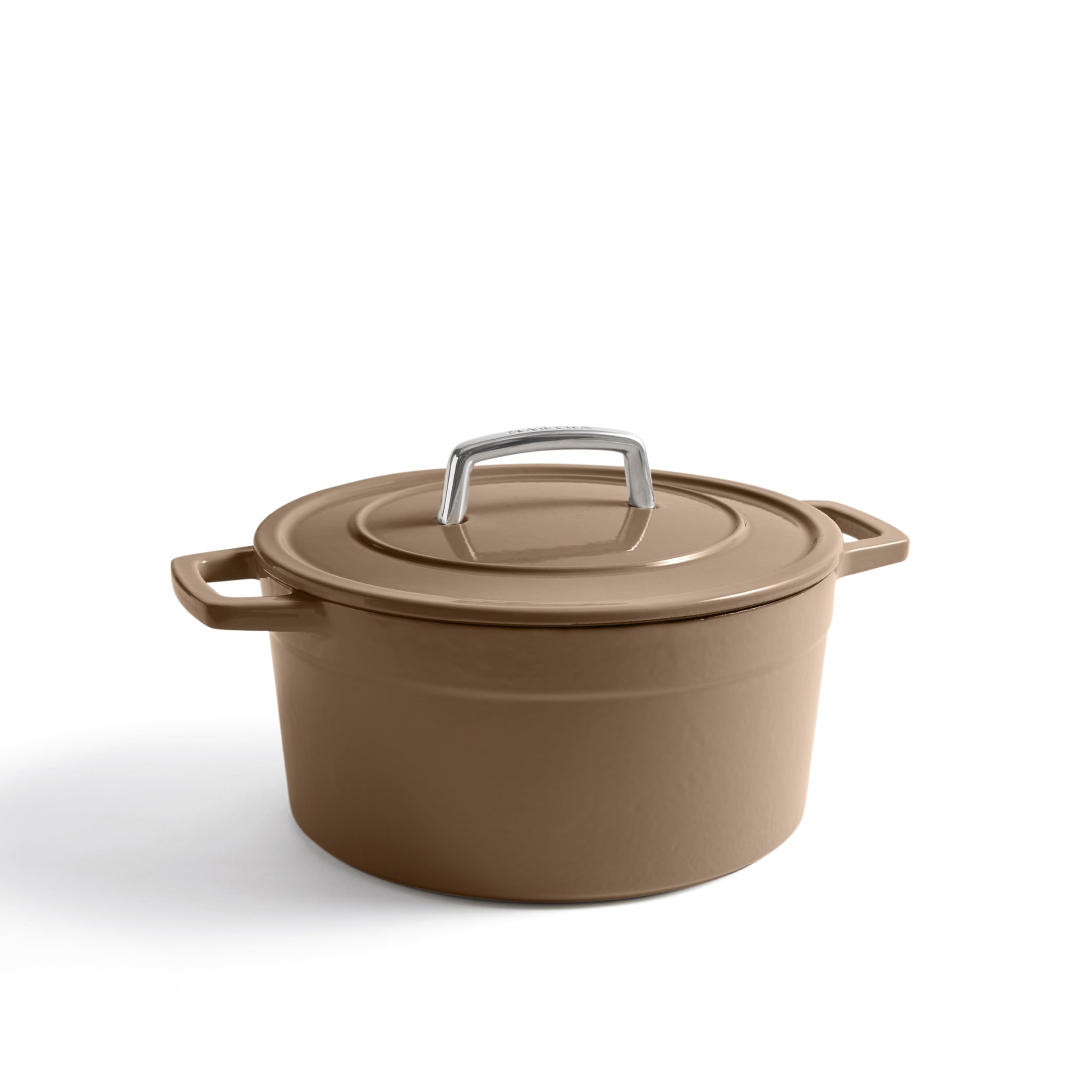 Martha by Martha Stewart QT Enameled Cast Iron Dutch Oven w/Lid Ganache