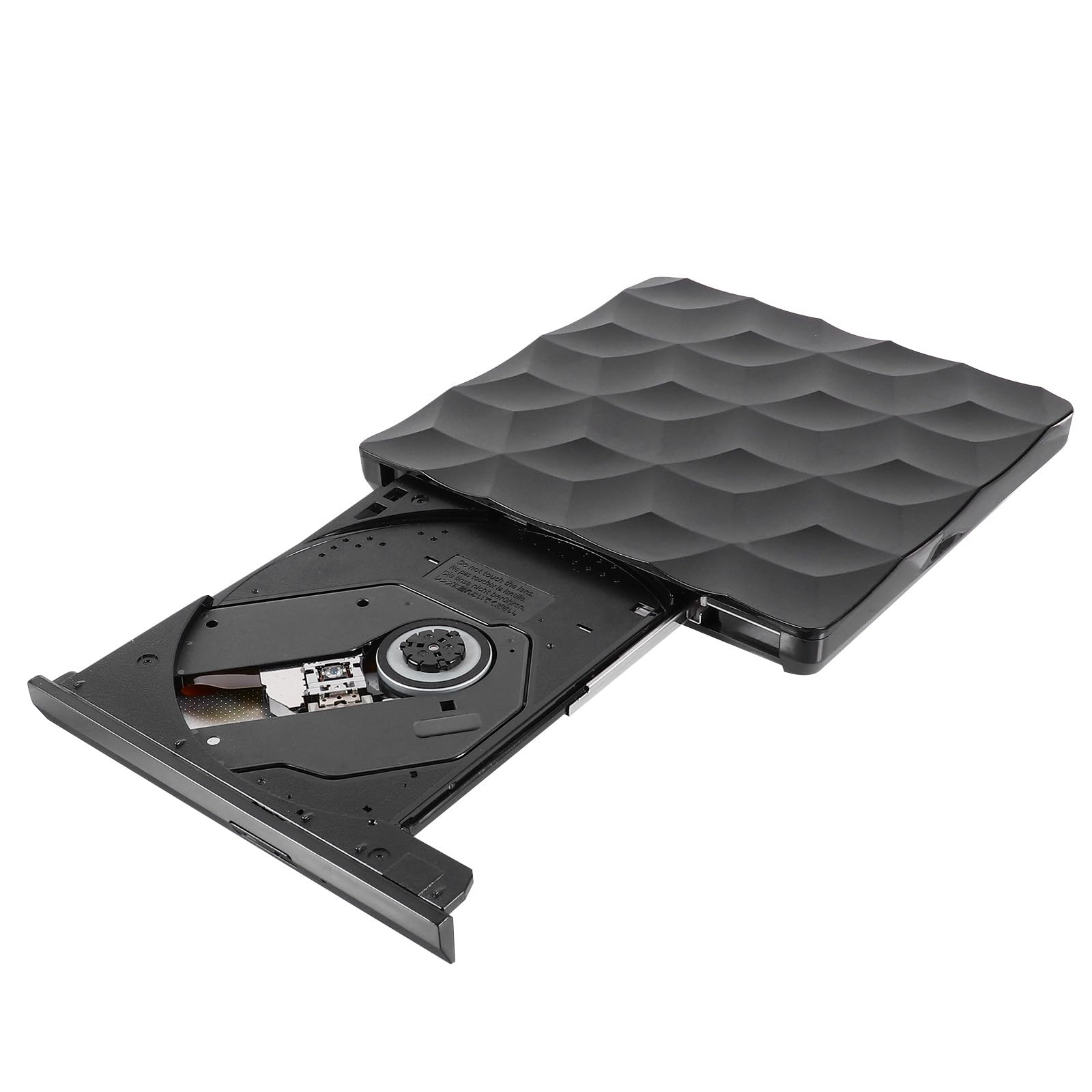 Angoily Lecteur DVD Externe USB-c USB 3.0 pour Ordinateur, Noir